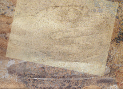 The original image and the sketch image are overlapped  